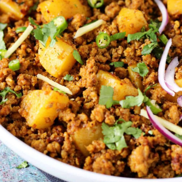 Aloo Qeema (beef)